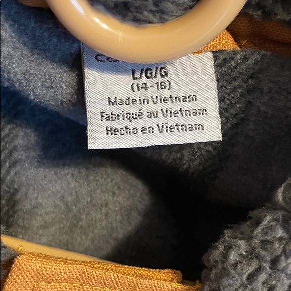 Carhartt Brown Field Jacket with Black Collar Boys 14/16 NEW - Picture 4 of 6